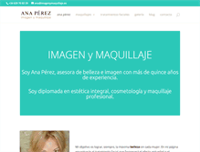 Tablet Screenshot of imagenymaquillaje.es